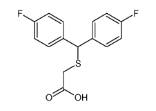 2-[bis(4-fluorophenyl)methylsulfanyl]acetic acid Structure