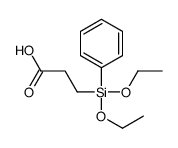 3-[diethoxy(phenyl)silyl]propanoic acid Structure