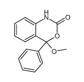 4-methoxy-4-phenyl-1,2-dihydro-3,1-benzoxazine-2(4H)-one Structure