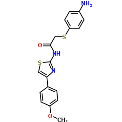 2-[(4-Aminophenyl)sulfanyl]-N-[4-(4-methoxyphenyl)-1,3-thiazol-2-yl]acetamide Structure