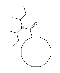 N,N-di(butan-2-yl)cyclododecanecarboxamide结构式