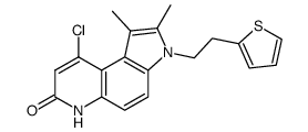 9-Chloro-1,2-dimethyl-3-(2-thien-2-yl-ethyl)-3,6-dihydro-pyrrolo[3,2-f]quinolin-7-one Structure