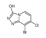 8-bromo-7-chloro-2H-[1,2,4]triazolo[4,3-a]pyridin-3-one结构式