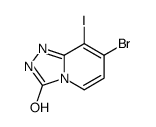 7-bromo-8-iodo-2H-[1,2,4]triazolo[4,3-a]pyridin-3-one结构式