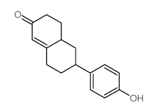 6-(4-hydroxyphenyl)-4,4a,5,6,7,8-hexahydro-3H-naphthalen-2-one Structure