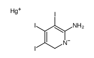 (6-amino-3,4,5-triiodo-2H-pyridin-1-yl)mercury结构式