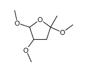 2,4,5-Trimethoxy-2-methyl-tetrahydro-furan结构式