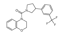 (2,3-Dihydrobenzo[1,4]oxazin-4-yl)[3-(3-(trifluoromethyl)phenyl)pyrrolidin-1-yl]methanone Structure