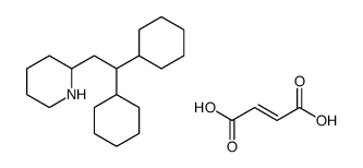 but-2-enedioic acid,2-(2,2-dicyclohexylethyl)piperidine结构式