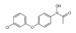 N-[4-(3-chlorophenoxy)phenyl]-N-hydroxyacetamide结构式