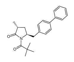 (3R,5S)-5-biphenyl-4-ylmethyl-1-(2,2-dimethylpropionyl)-3-methylpyrrolidin-2-one Structure