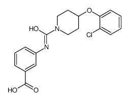 3-(4-(2-chlorophenoxy)piperidine-1-carboxamido)benzoic acid picture