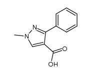 1-methyl-3-phenyl-1H-pyrazole-4-carboxylic acid Structure