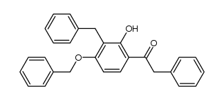 3-C-benzyl-4-benzyloxy-2-hydroxydesoxybenzoin结构式