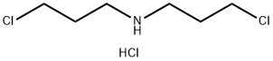 Bis(3-chloropropyl)amine hydrochloride structure