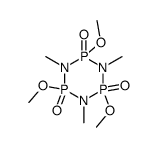 2,4,6-trimethoxy-1,3,5-trimethyl-2,4,6-trioxocyclotriphosphazane结构式