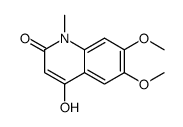 4-羟基-6,7-二甲氧基-1-甲基-2(1H)-喹啉星空app结构式