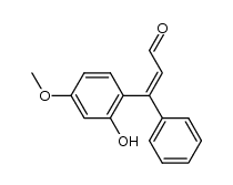 (Z)-3-(2-hydroxy-4-methoxyphenyl)-3-phenylacrylaldehyde Structure