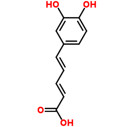 2,4-Pentadienoic acid, 5-(3,4-dihydroxyphenyl)- (9CI) picture