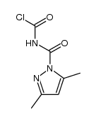 N-(Chlorcarbonyl)-3,5-dimethyl-1-pyrazolcarboxamid Structure