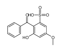 2-benzoyl-3-hydroxy-5-methoxybenzenesulfonic acid结构式