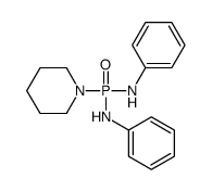 N-[anilino(piperidin-1-yl)phosphoryl]aniline Structure