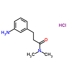 3-(3-Aminophenyl)-N,N-dimethylpropanamide hydrochloride (1:1) Structure