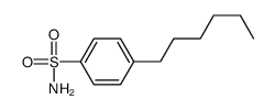 4-hexylbenzenesulfonamide结构式