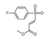 methyl 3-(4-fluorophenyl)sulfonylprop-2-enoate Structure