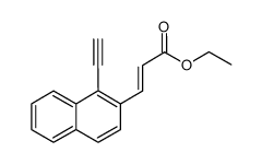 ethyl 3-(1-ethynylnaphthalen-2-yl)acrylate Structure