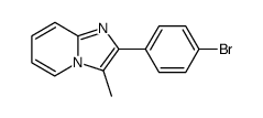 2-(4'-bromophenyl)-3-methylimidazo[1,2-a]pyridine结构式