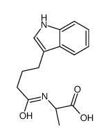 (2S)-2-[4-(1H-indol-3-yl)butanoylamino]propanoic acid结构式