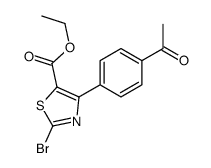 ethyl 4-(4-acetylphenyl)-2-bromo-1,3-thiazole-5-carboxylate Structure