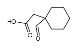 (1-formylcyclohexyl)acetic acid结构式