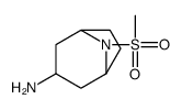 8-(Methylsulfonyl)-8-azabicyclo[3.2.1]octan-3-amine结构式