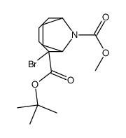 5-O-tert-butyl 9-O-methyl 5-bromo-9-azabicyclo[4.2.1]nonane-5,9-dicarboxylate结构式