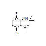 5-氯-8-氟-2,2,4-三甲基-1,2-二氢喹啉结构式