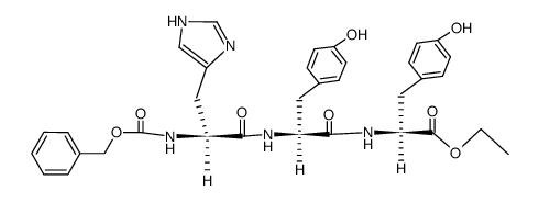 Z-His-Tyr-Tyr-OEt结构式