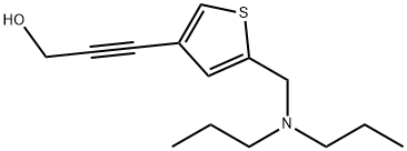 3-(5-((二丙基氨基)甲基)噻吩-3-基)丙-2-炔-1-醇结构式