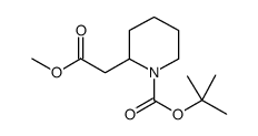 (S)-TERT-BUTYL 2-(2-METHOXY-2-OXOETHYL)PIPERIDINE-1-CARBOXYLATE Structure