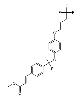 methyl (2E)-3-(4-{difluoro[4-(4,4,4-trifluorobutoxy)phenoxy]-methyl}phenyl)prop-2-enoate Structure