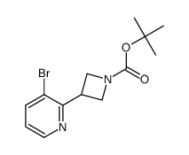 tert-butyl 3-(3-bromopyridin-2-yl)azetidine-1-carboxylate结构式