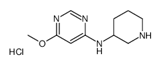 (6-Methoxy-pyrimidin-4-yl)-piperidin-3-yl-aminehydrochloride结构式