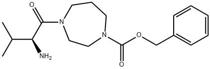 (S)-benzyl 4-(2-amino-3-methylbutanoyl)-1,4-diazepane-1-carboxylate结构式
