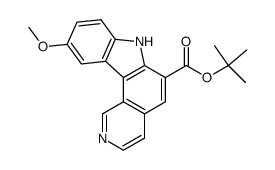 tert-butyl 10-methoxy-7H-pyrido<4,3-c>carbazole-6-carboxylate结构式