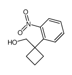 (1-(2-nitrophenyl)cyclobutyl)methanol Structure