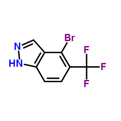 4-bromo-5-(trifluoromethyl)-1H-indazole structure