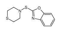 2-thiomorpholin-4-ylsulfanyl-1,3-benzoxazole Structure