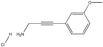 3-(3-methoxyphenyl)prop-2-yn-1-amine hydrochloride structure