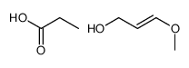 3-methoxyprop-2-en-1-ol,propanoic acid结构式